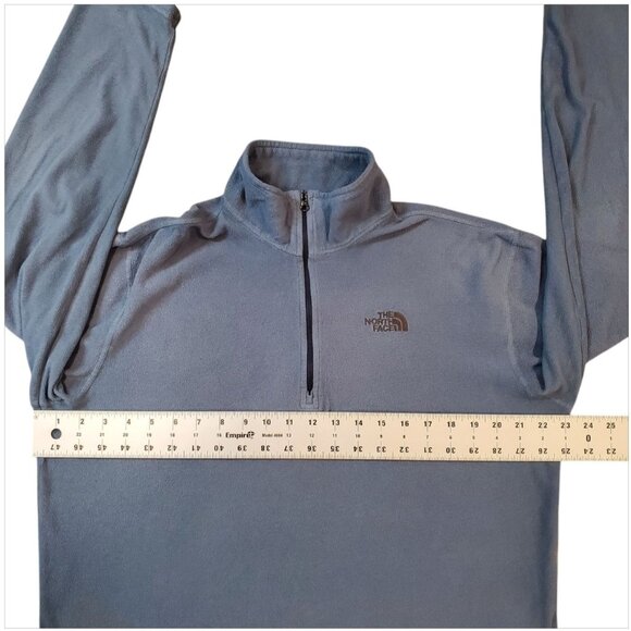 The North Face Fleece Sweater Mens Medium Half Zip Long Sleeve Outdoor Hiking - Picture 7 of 13